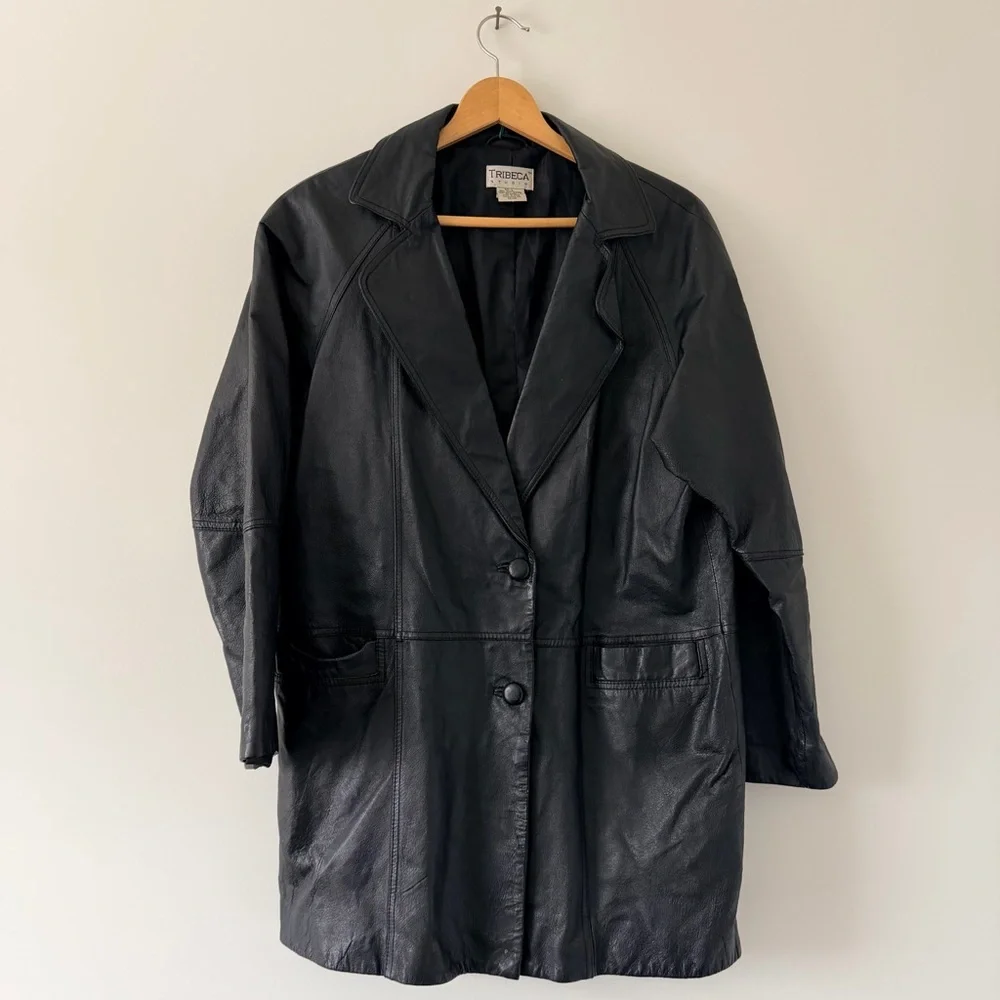 Vintage Black Leather Jacket